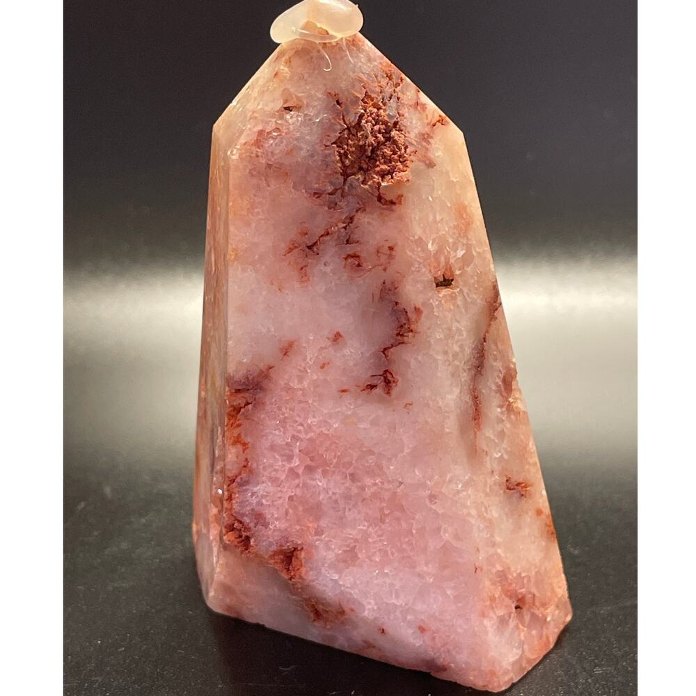 Pink Amethyst Druzy Point Tower